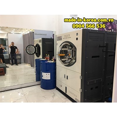 Máy giặt khô công nghiệp nhập khẩu nguyên chiếc từ Hàn Quốc cho công ty ở Hà Nội